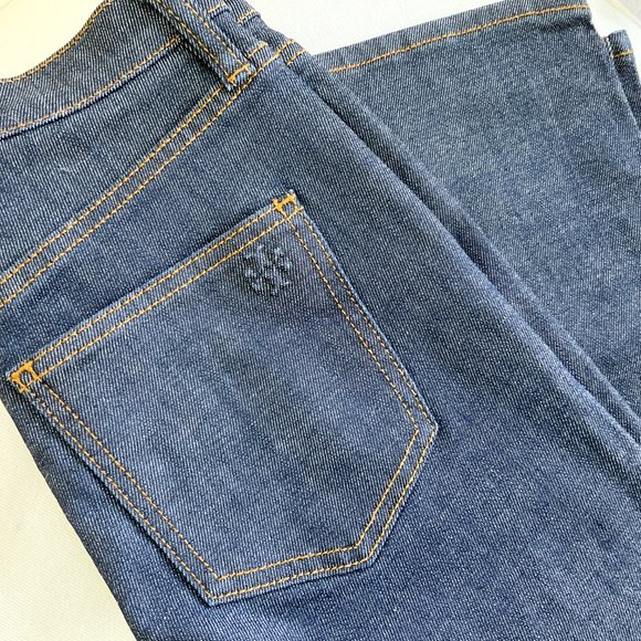 NWOT Tory Burch Mid-rise Cropped Bootcut Jeans Size 24 - Picture 7 of 7